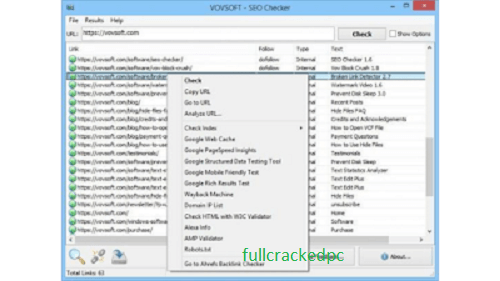 VovSoft SEO Checker 7.3.0 Crack With License Key [Latest] 2023