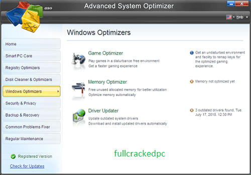 Advanced System Optimizer 3.82.8364.207 Crack + Serial Key Download