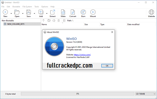 WinISO 7.2.2 Crack + Registration Code Free Download 2024